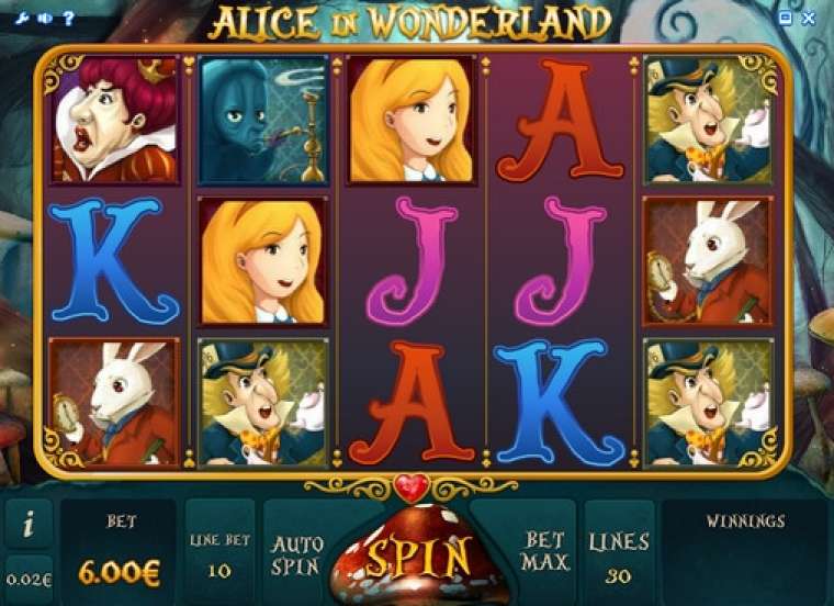 Онлайн слот Alice in Wonderland играть