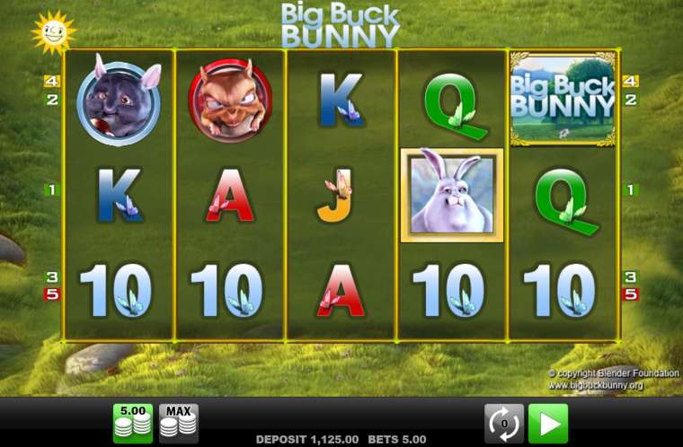 Видео покер Big Buck Bunny демо-игра
