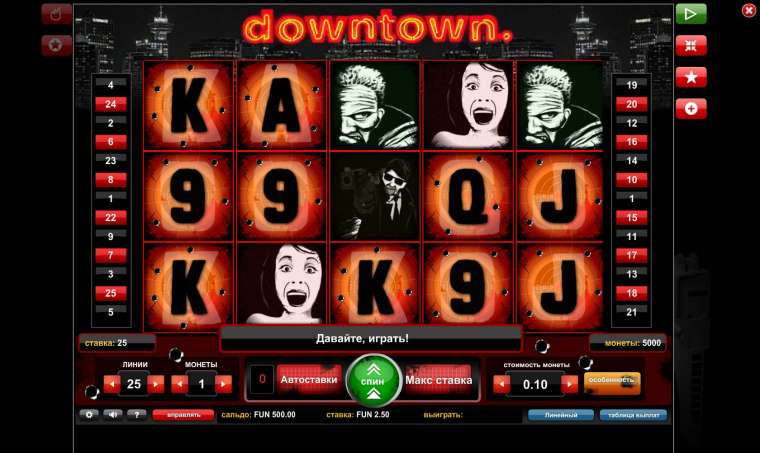 Видео покер Downtown демо-игра