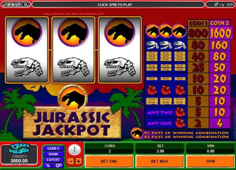 Видео покер Jurassic Jackpot демо-игра