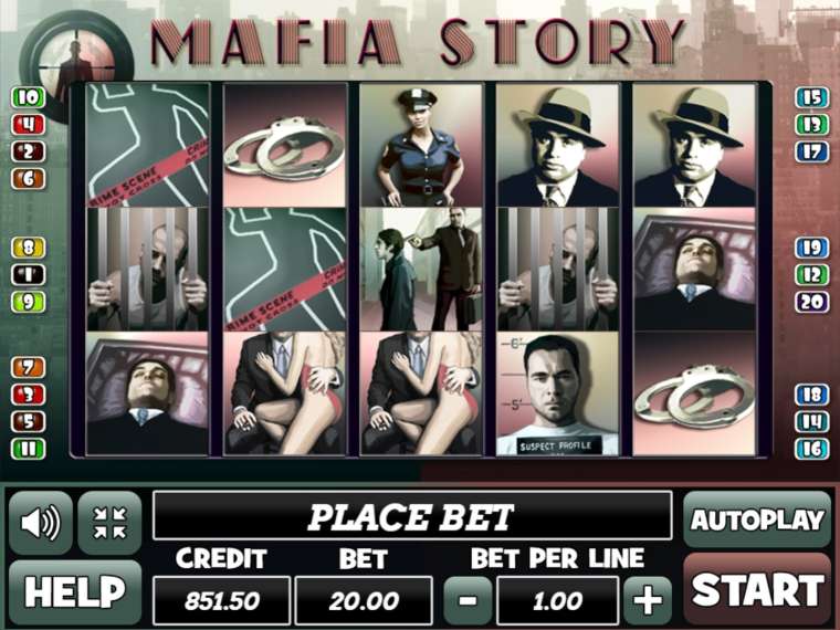 Видео покер Mafia Story демо-игра