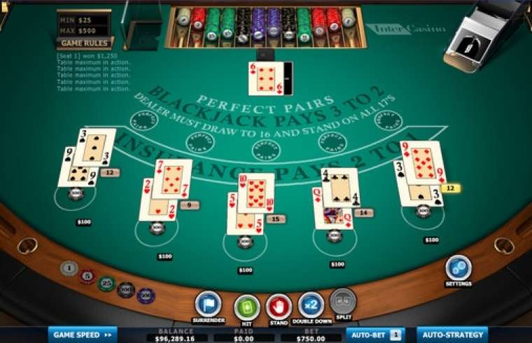 Видео покер Perfect Pairs Blackjack демо-игра