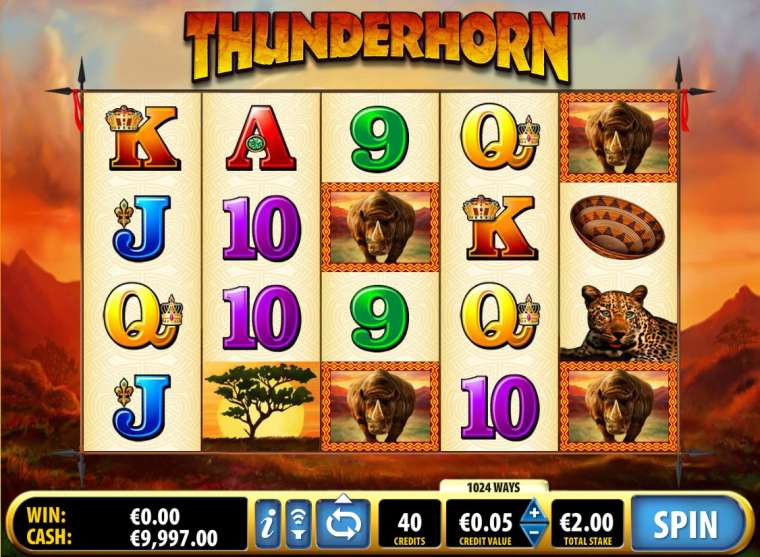 Видео покер Thunder Horn демо-игра