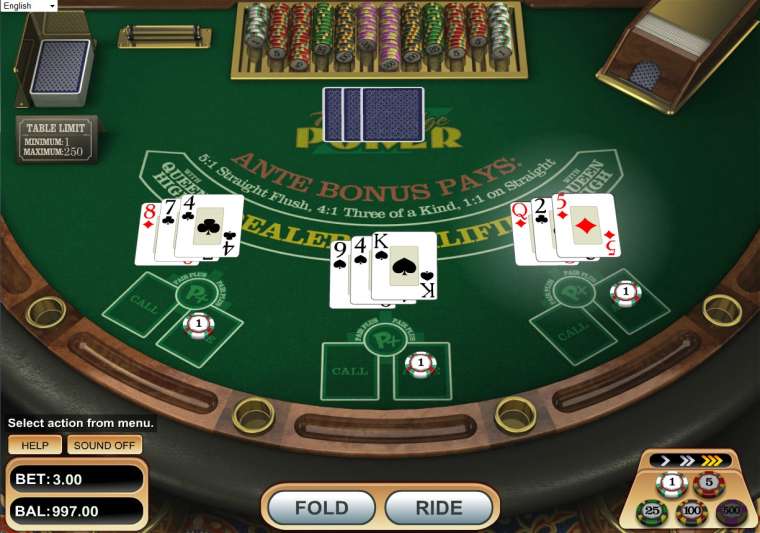 Видео покер Triple Edge Poker демо-игра