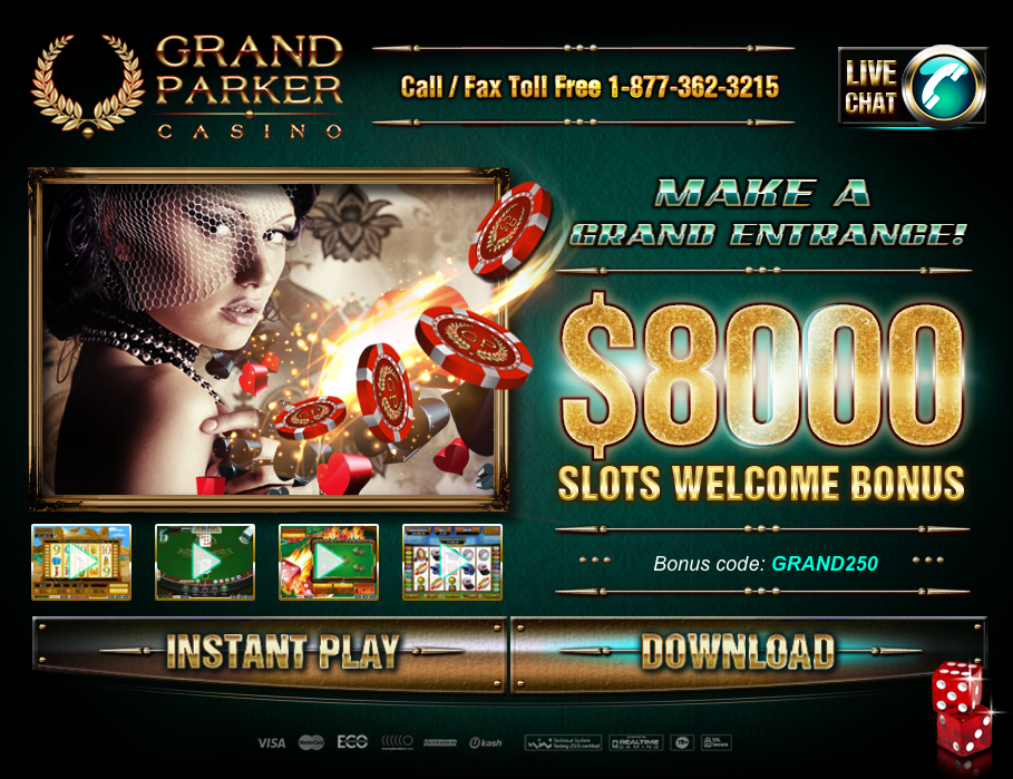 Скриншот сайта Grand Parker Casino