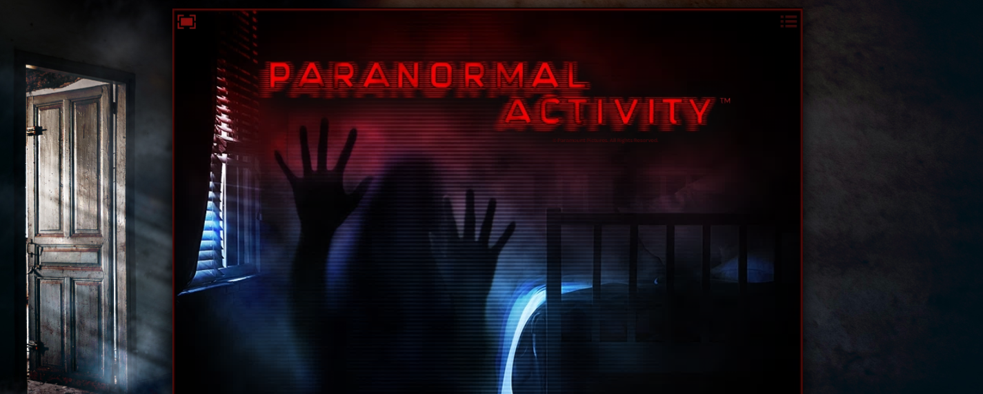 Скриншот заставки игрового автомата Paranormal Activity от iSoftBet