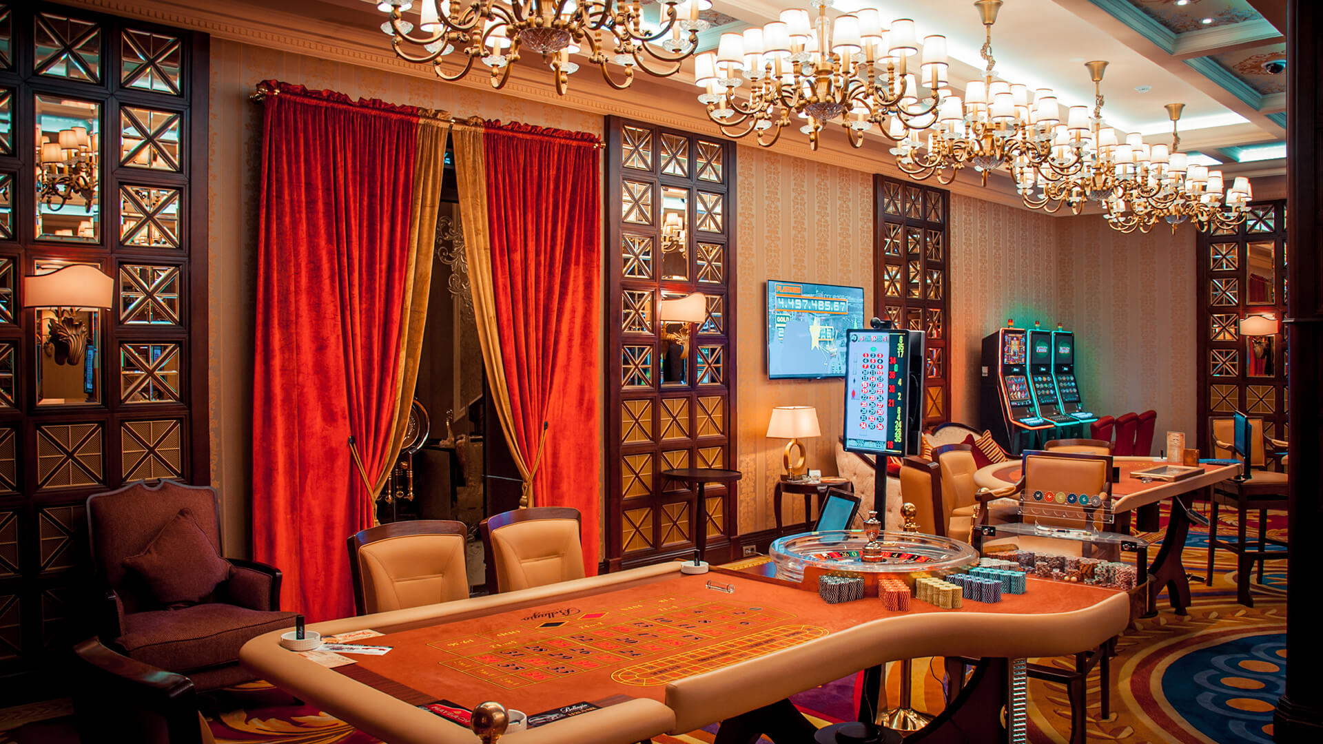 Небольшая гемблинг-зона в Casino Bellagio Kazakhstan