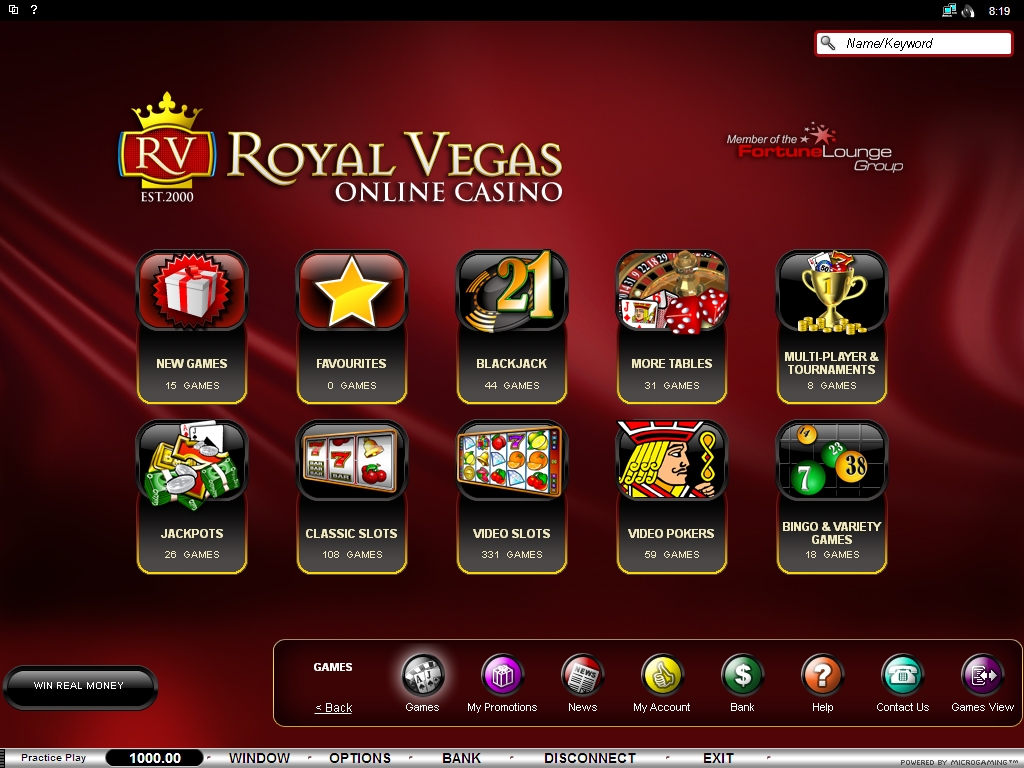 рабочее зеркало ROYAL VEGAS