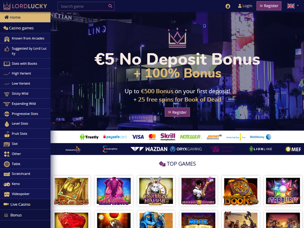 Казино Лорд Лакі в Lord Lucky casino