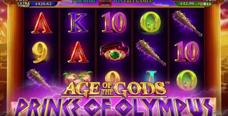 Скриншот линий игрового автомата Age of the Gods: Prince of Olympus от Playtech