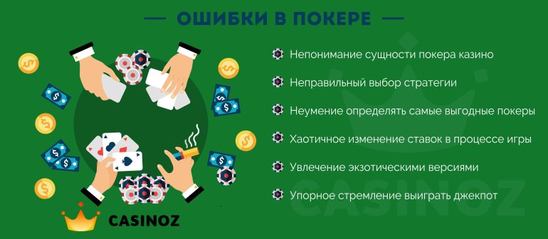 ошибки в покере ошибки при игре в покер казино