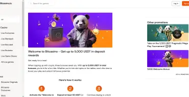 100% up to 1,000 USDT on your first deposit at Bitcasino: Bitcasino