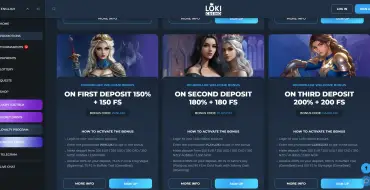 High Roller Welcome Package: up to $18,000 + 530 FS at Loki Casino: Онлайн казино Локи