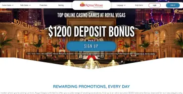 Welcome package up to $1200 at Royal Vegas Online Casino: Онлайн казино Роял Вегас
