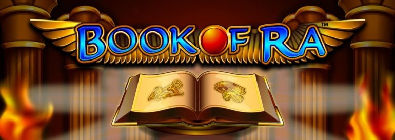 Эмблема игры Book of Ra и открытая книга