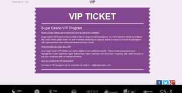 Sugar casino: VIP