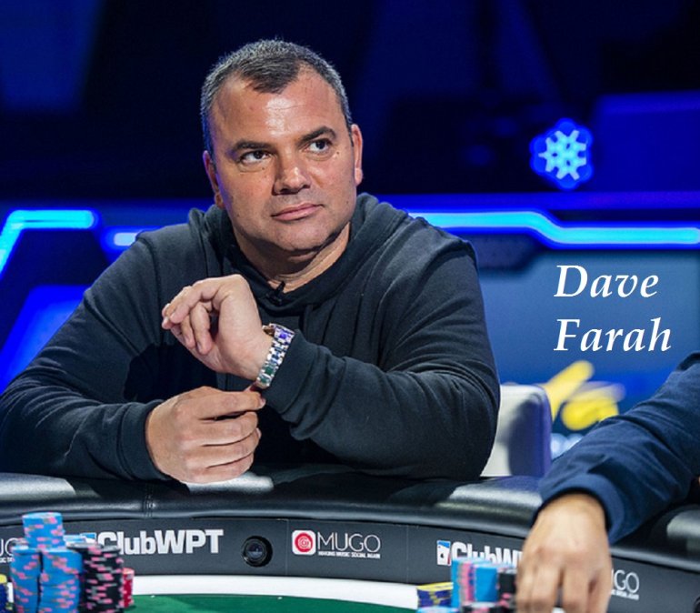 Дэйв Фара на турнире серии 2019 WPT Borgata Winter Poker Open