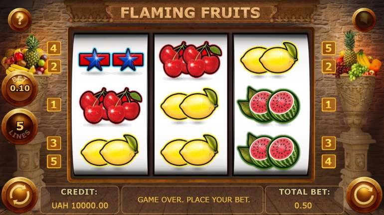 Дизайн в Горящие Фрукты Тема в Flaming Fruits