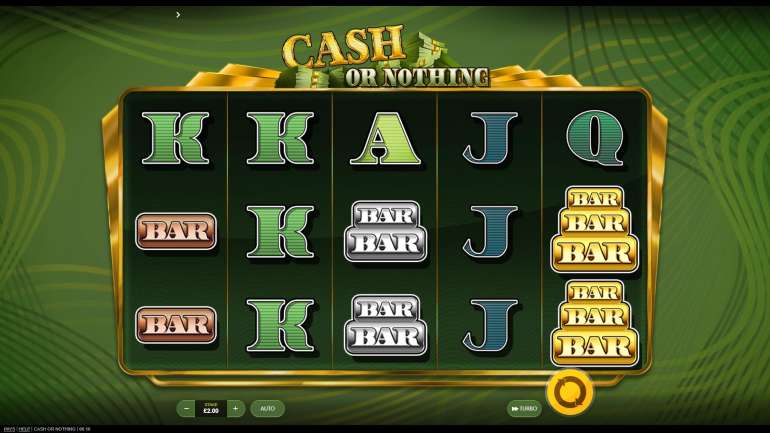 Слот посвящен деньгам в Деньги Или Ничего Тема в Cash or Nothing