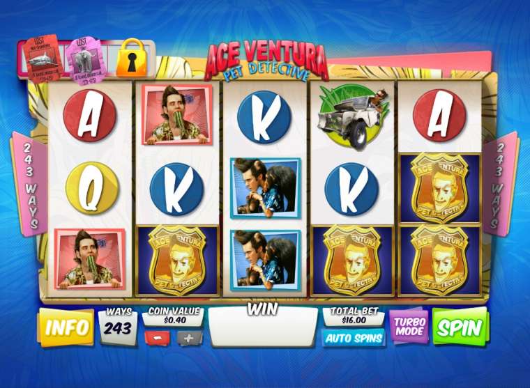 Видео покер Ace Ventura: Pet Detective демо-игра