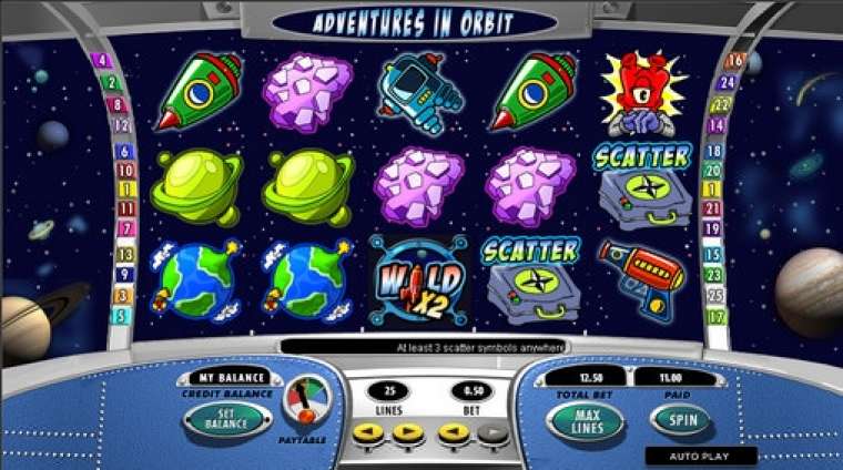 Видео покер Adventures in Orbit демо-игра