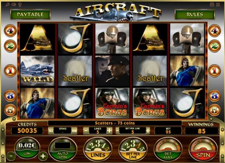 Видео покер Aircraft демо-игра