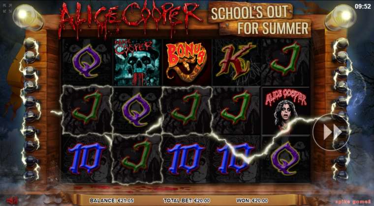 Видео покер Alice Cooper: School’s Out For Summer демо-игра