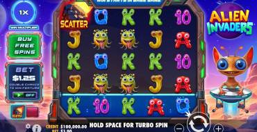Alien Invaders: Игровой автомат