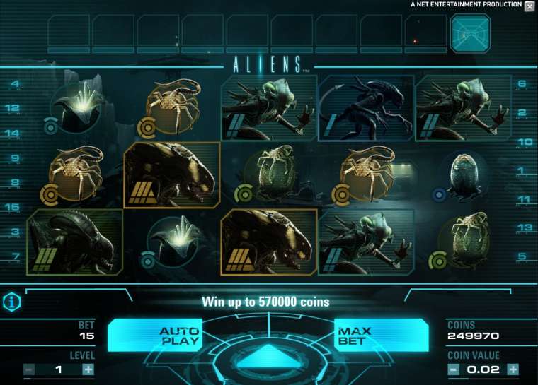 Видео покер Aliens демо-игра