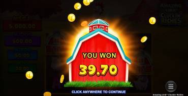 Amazing Link Cluckin' Riches: Выигрыши