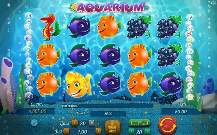 Видео покер Aquarium демо-игра