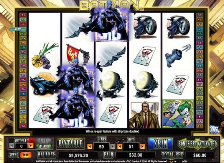 Видео покер Batman демо-игра