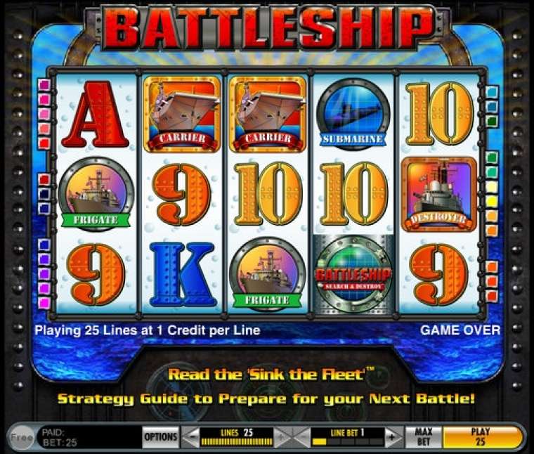 Видео покер Battleship: Search and Destroy демо-игра
