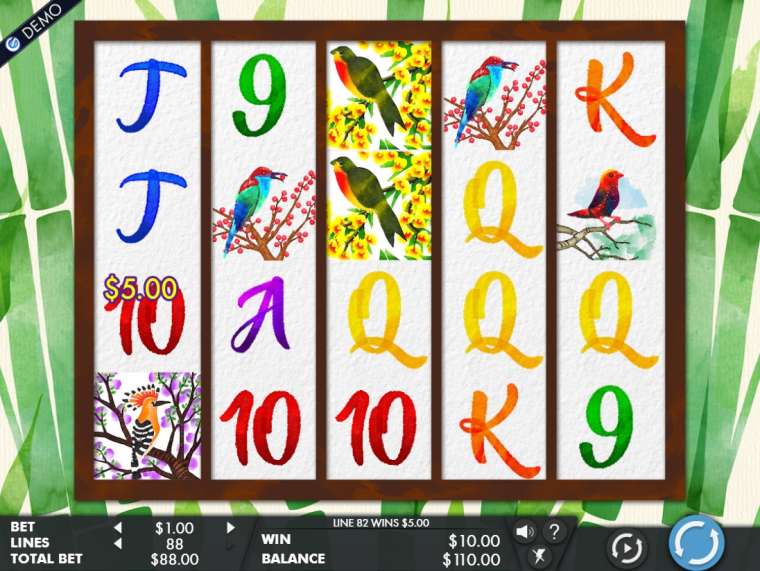 Видео покер Birds and Blooms демо-игра