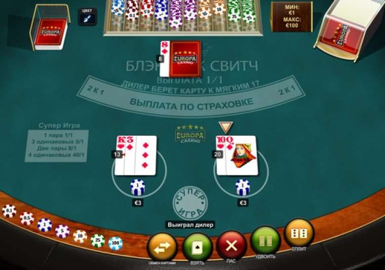 Видео покер Blackjack  Switch демо-игра