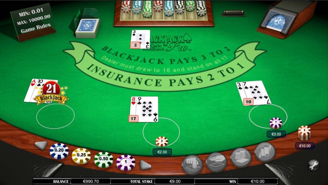 Блэкджек Blackjack Pro Monte Carlo