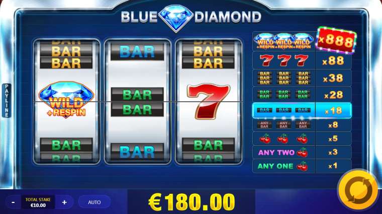 Видео покер Blue Diamond демо-игра
