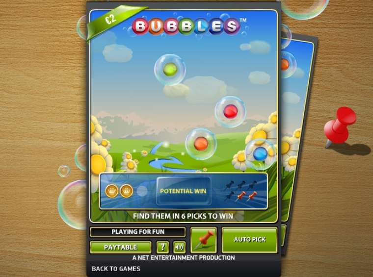 Видео покер Bubbles (NetEnt) демо-игра