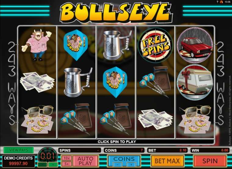 Видео покер Bull’s Eye демо-игра
