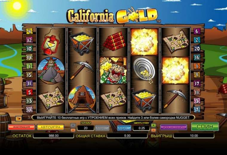 Онлайн слот California Gold играть