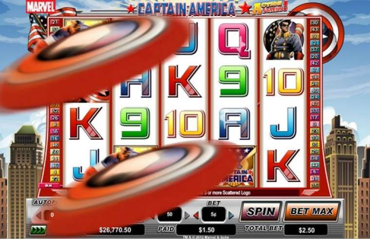 Видео покер Captain America – Action Stacks демо-игра