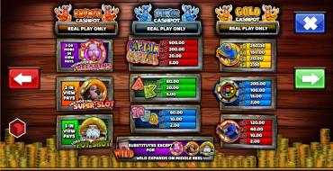Captain Cashfall: Выигрыши