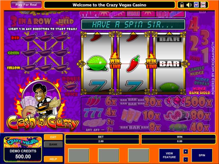 Видео покер Cash’N'Curry демо-игра