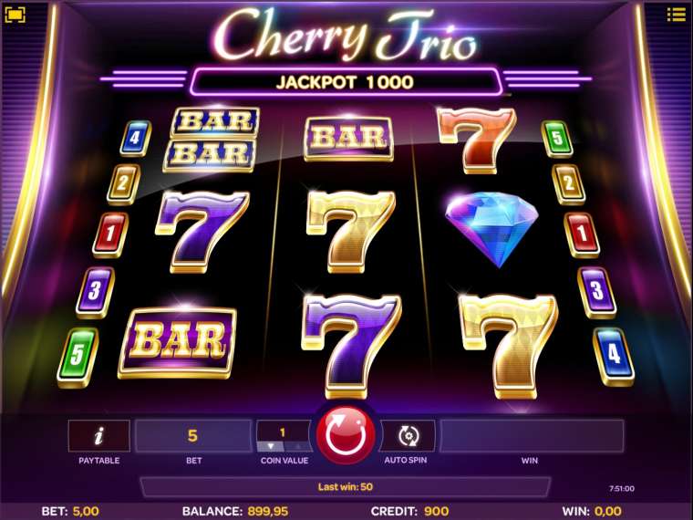 Онлайн слот Cherry Trio играть