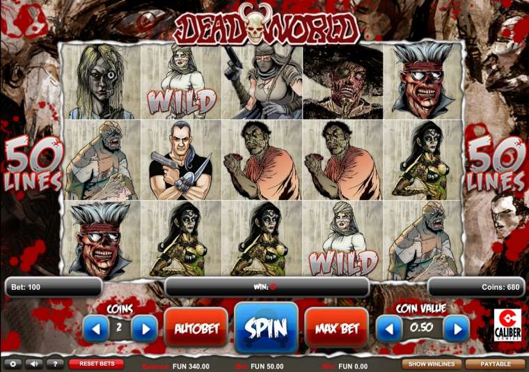 Видео покер Deadworld демо-игра