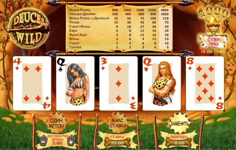 Видео-пекер Deuces Wild
