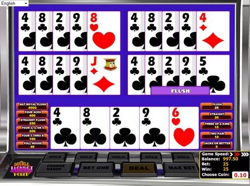 Видео-пекер Double Jackpot Poker