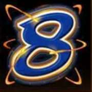 Символ 8 Blue в Atomic 8s – Power Spin