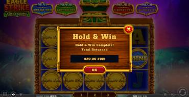 Eagle Strike Lucky Cache: Выигрыши