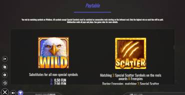 Eagle Strike Lucky Cache: Таблица выплат